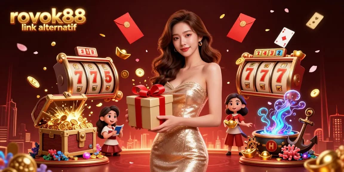 Experience thrilling gaming adventures with rokok88 link alternatif in a vibrant casino scene.
