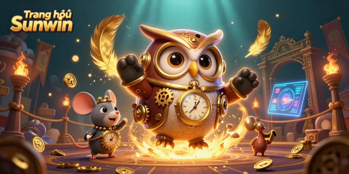 Engage with vibrant action on Trang chủ Sunwin featuring a whimsical casino scene with steampunk elements.