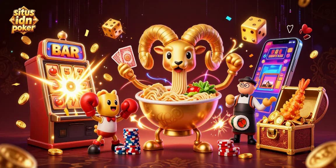 Menggandakan kemenangan di situs idn poker dengan ilustrasi menarik dan karakter 3D yang penuh aksi.