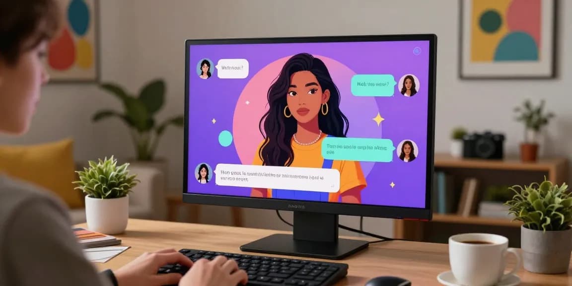 Engaging nsfw ai conversation with customizable girlfriend persona on a modern digital platform.