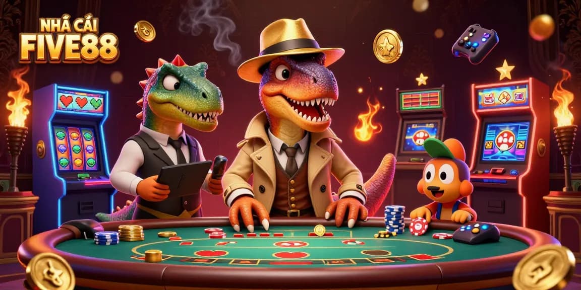 Experience thrilling gameplay at NHÀ CÁI FIVE88 with exciting casino action and colorful graphics.
