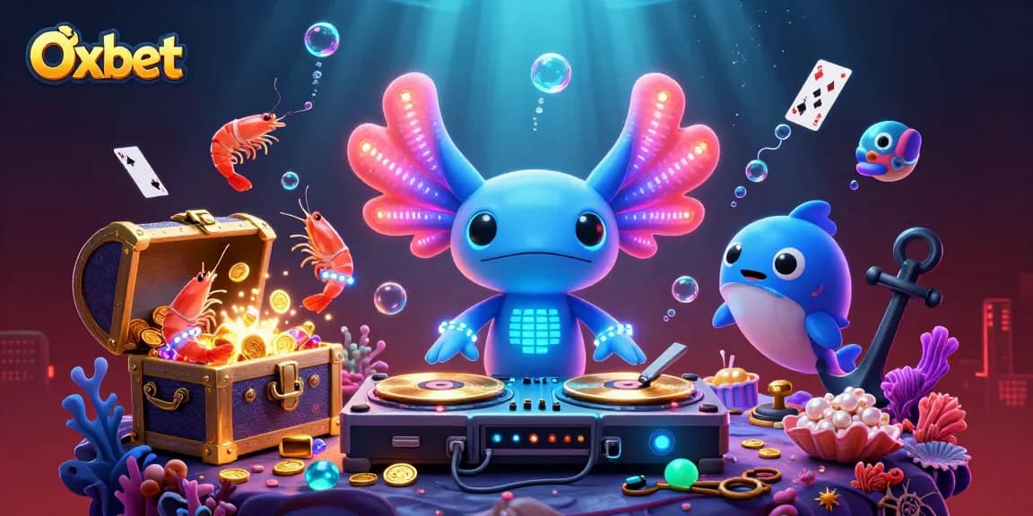 Experience thrilling bets and jackpots at Oxbet while enjoying vibrant underwater scenes with our exciting casino characters.