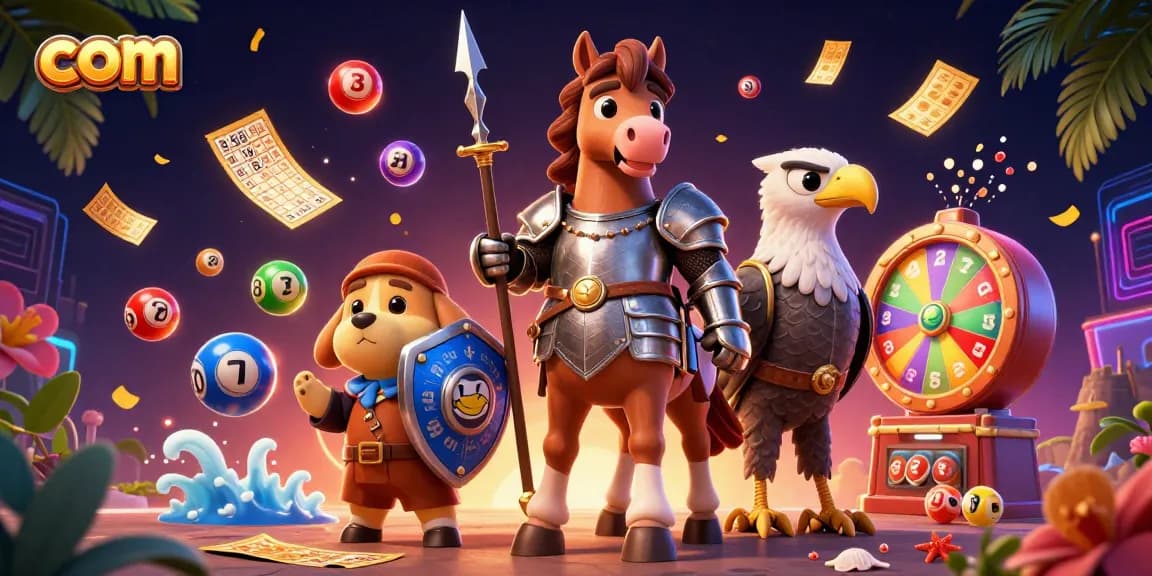 Experience vibrant gaming with com's fantasy-themed casino scene filled with fun elements.