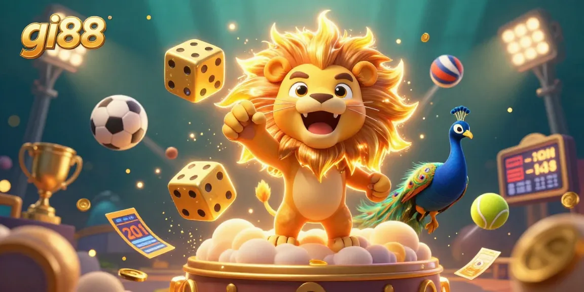 Experience exhilarating gaming with gi88's vibrant 3D casino universe featuring dynamic elements and rich visuals.