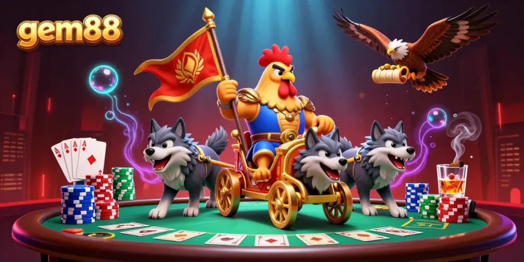 Experience thrilling gameplay at gem88 with dynamic poker scenes and engaging casino elements.