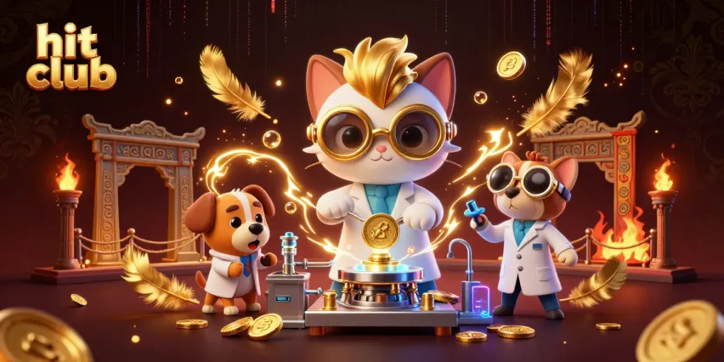 Engage with the hit club and win big in a lively 3D casino scene filled with excitement.