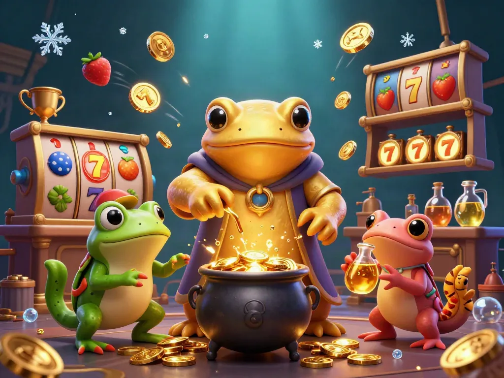 Experience the magical transformation of 11 WIN as a golden salamander alchemist turns metals into coins!