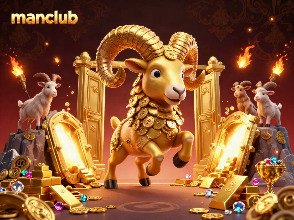 Experience thrilling gaming adventures with manclub in this vibrant 3D casino illustration.