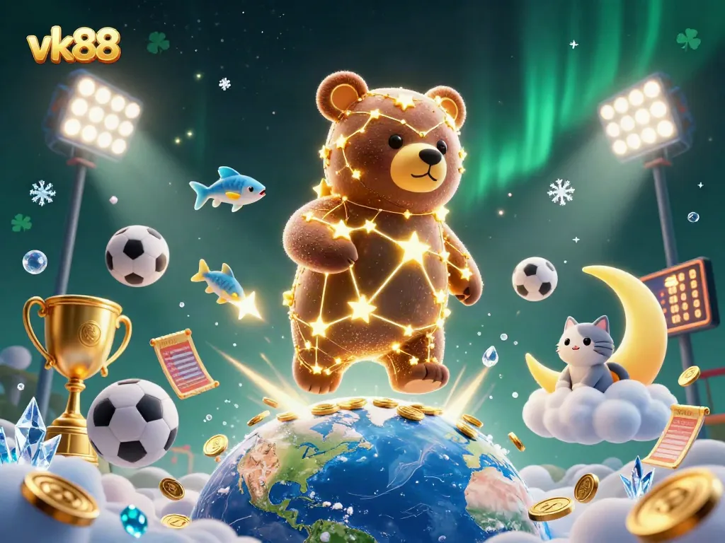 Experience the thrill of vk88 with golden coins and dynamic sports betting elements.