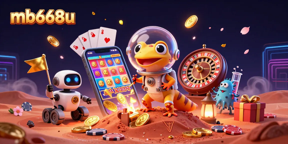 Engage with the mb668u experience as a Martian gecko discovers a golden casino among vivid galaxy games.