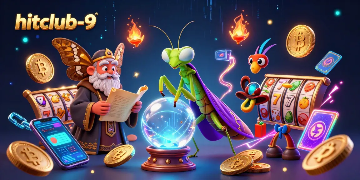Engage with hitclub-9's vibrant casino world featuring mystical elements and dynamic slot machines.
