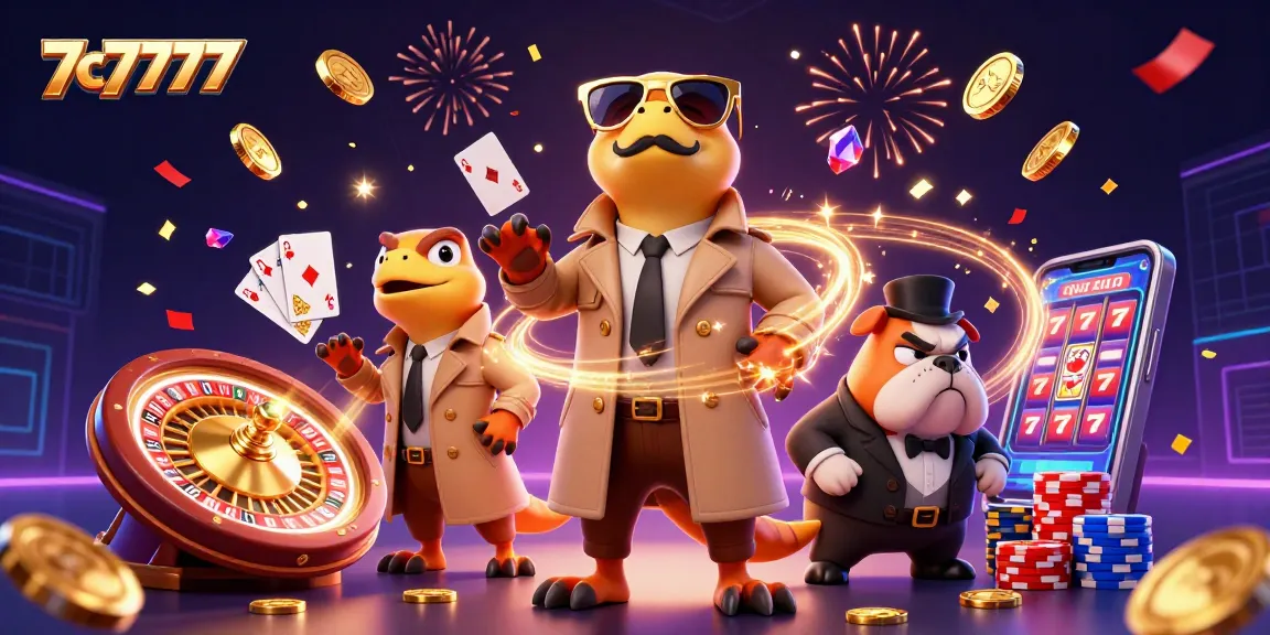 Experience the thrilling moment at 7c7777 where cartoon raptors attempt to enter a VIP casino lounge.
