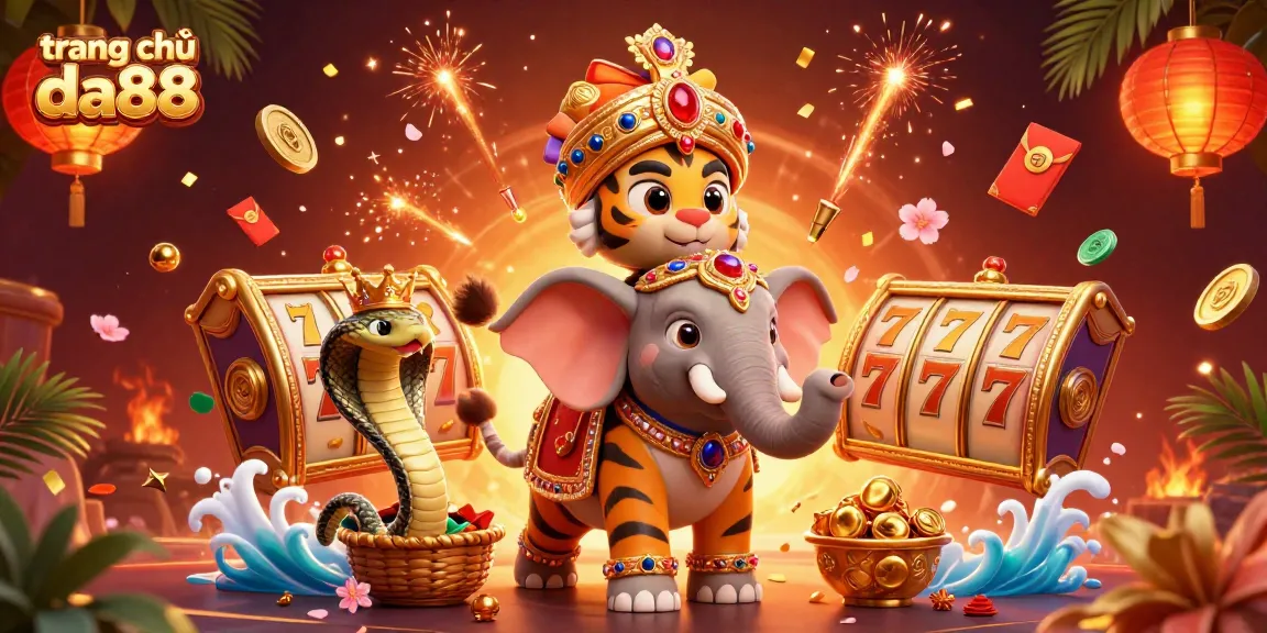 Experience the vibrant excitement of trang chủ da88 featuring 3D characters and slot elements.