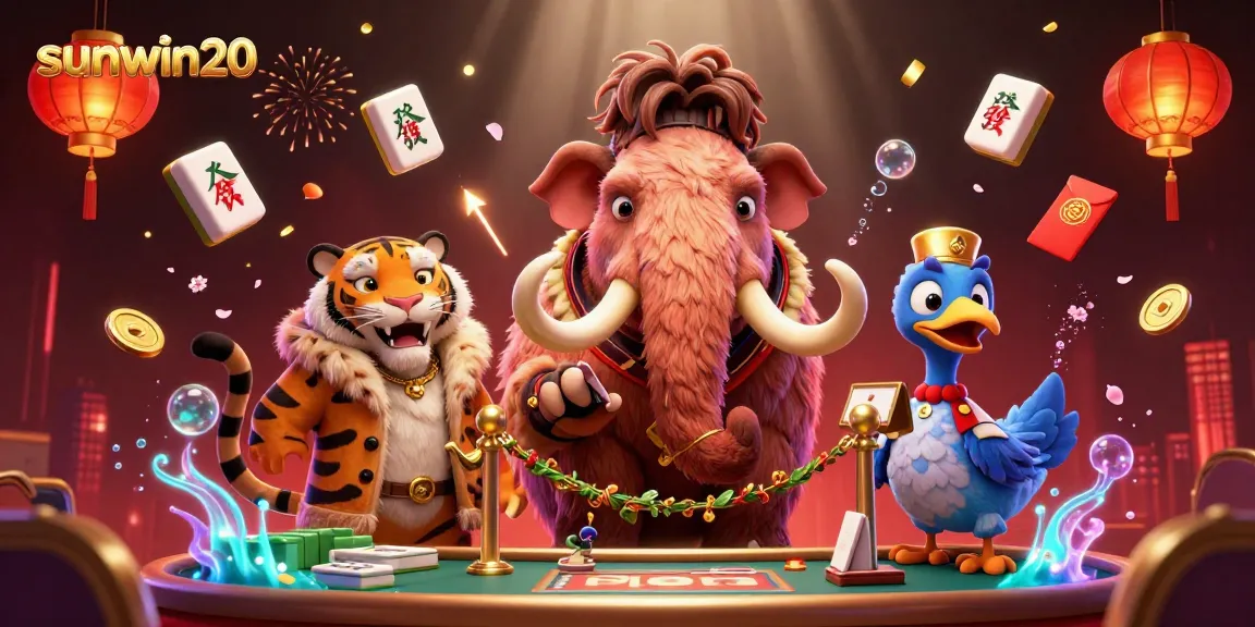 Experience the vibrant atmosphere of sunwin20 with unique casino characters and dynamic game elements.