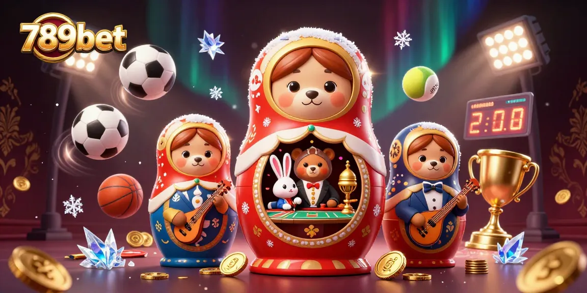 Khám phá thế giới giải trí 789bet với gấu Matryoshka, rùa và các nhà cái độc đáo trong một khung cảnh sinh động.