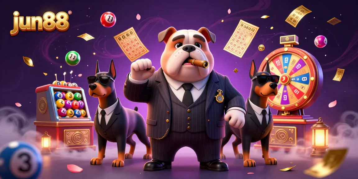 Experience the excitement of jun88 with colorful lottery elements and engaging casino characters.